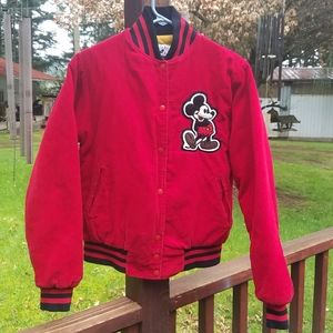 Oldie Mickey Mouse Red Corduroy Jacket
